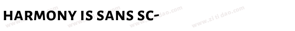 harmony is sans sc字体转换